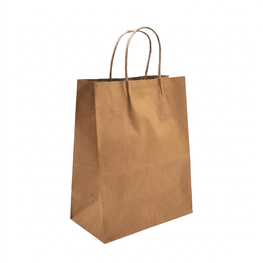 Twisted‑handle paper bag